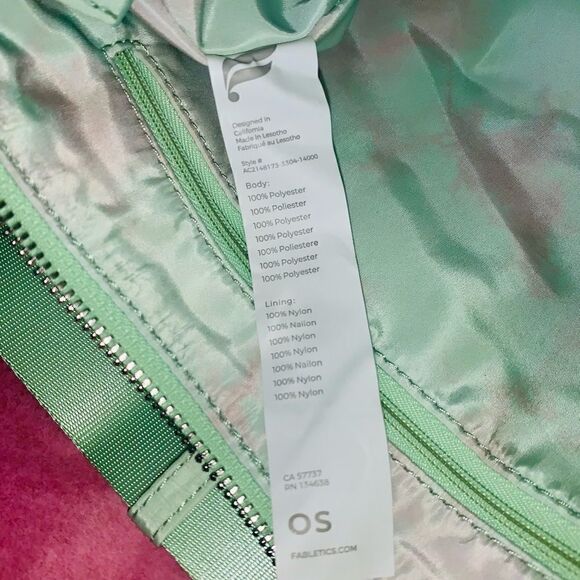 Fabletics MZ Mini Shoulder Bag Aloe Ethereal Tie-Dye Print Adjustable Strap - Picture 12 of 16